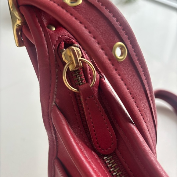 ✨🍒COACH Vintage Legacy Bag in Cherry Red Leather🍒✨ - Picture 5 of 12
